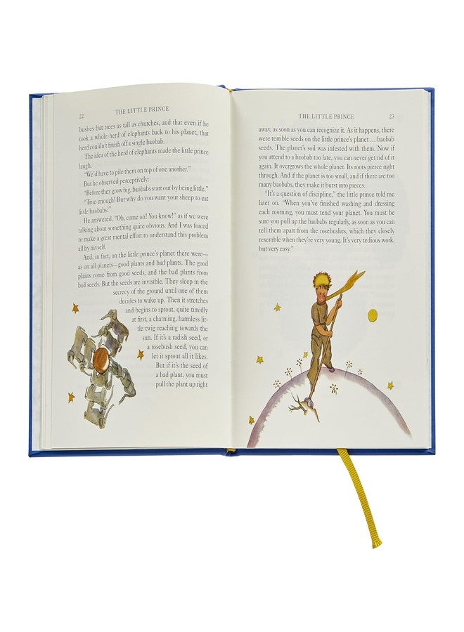 Graphic Image The Little Prince, Blue Bonded Leather | Handbound in The USA (6" W x 8" H - 96 Pages) – A Beloved Classic Restored - Image 3